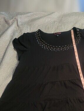 L.A. Blues Black Tee with Dot Trim